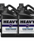 Heavy Duty Industrial Degreaser Concentrate in four 128 oz bottles for mechanic garage cleanups and grime removal.