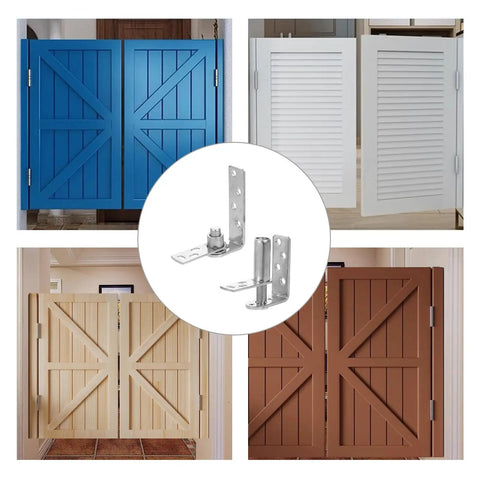 Heavy Duty Stainless Steel Door Hinge With Auto Rebound And Self Closing Function, Bidirectional Swing, Perfect For Bar Counters, Cabinets, And Outdoor Doors. Stainless steel hinge on double swing cabinet doors