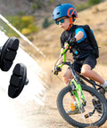 Child riding bike with 4 Pack Aluminum Alloy Kids Bike Brake Pads For Easy Installation And Safe Replacement On Kids Bicycles