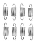 Slick Two Inch Hook To Hook Recliner Chair Tension Springs Replacement Kit For Furniture And Bed Frame Repair Zero Hassle Fix Heavy Duty Pack Of Eight, set of eight galvanized steel springs, 2 inches long.