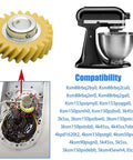 Two Pack W10112253 Mixer Worm Gear Replacement For Stand Mixers Ditch The Guesswork Replaces 4162897 shown with mixer