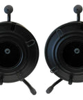 Two Pack Heavy Duty Portable All Metal Cable Reels With Lock Stops Each Reel Holds 722 Feet Of 6mm Cable Total Two Reels
