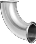 Premium 316L Stainless Sanitary 90 Degree Clamp Elbow Fitting For 2 Inch Tube OD, Weld Friendly Pro Grade, Durable Clamp Connection