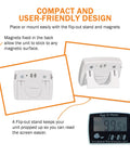 Back and front views of Egg Temperature Monitor With Large Digital Display For Inside Egg Readout Min Max Memory