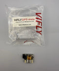 Drone GPS Power Hub That Prevents Overheating With Built In Lost Drone Alarm Buzzer, shown with packaging and compact power unit.