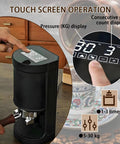 Total Game Changer Electric 58Mm Espresso Tamper Featuring Stainless Steel Build And Programmable Touchscreen Controls For Shots That Always Hit Different with digital pressure display.
