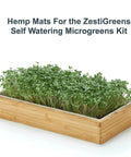 Water Wicking Hemp Mats For Microgreens And Wheatgrass Kit, 13 By 5.5 Inch Size That Fits A Hydroponic Microgreens Tray, Cut To Fit, No Mist.