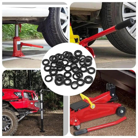 15 Pack Hydraulic Bottle Jack O Ring Kit Replacement Nitrile Rubber Seals For Automotive Floor Jacks with jacks in use