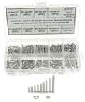 304 Stainless Steel Socket Knurled Head Cap Screws Size 2 56 UNC, 320 Piece Hardware Kit with hex nuts and flat washers
