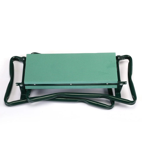 Workhorse Garden Stool And Kneeler With Tool Bags Converts From Kneeler To Seat For Easy Outdoor Tasks, folded view