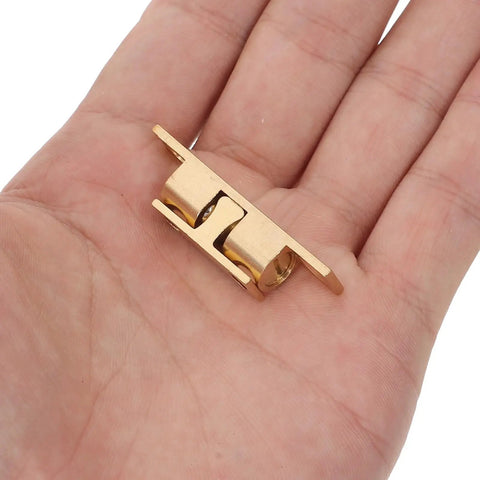 Brass Ball Catch Kit For Cabinet Doors With Double Roller Latch Easy Install Space Saving Hardware Golden Finish