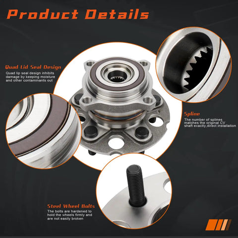 Rear Wheel Hub And Bearing Assembly For AWD Acura RDX 2013 2014 2015 2016 And Honda CR V 2012 2013 2014 2015 2016 Direct Fit