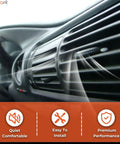 Close-up of car AC vent with airflow, featuring Beefed Up AC Compressor With Clutch Co 4574Jc Dual Pulley Build For Volkswagen Jetta Golf And Passat R32 25 Liter Engines 2005 To 2014.