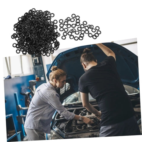 Wave Washer Set 500 Pieces Spring Steel Assortment For Tight Load Applications Compression Lock Washers To Prevent Loosening And Cut Friction In Auto Plumbing Machinery And Mechanical Assemblies, black wave washers in auto repair