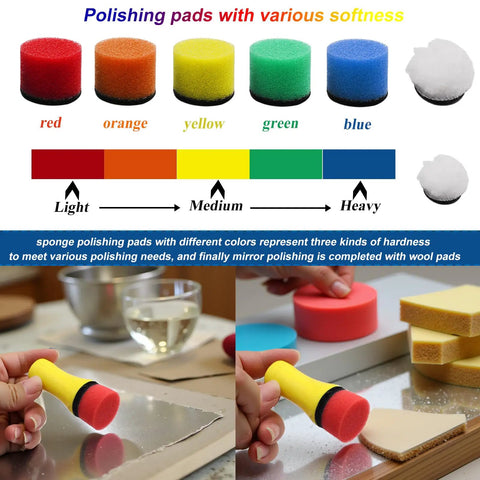 Pro Grade 1 Inch Sanding Discs And Drum Kit For Dremel Tools 279 PC Wet Dry Hook And Loop Sandpaper Set with multi-color polishing pads