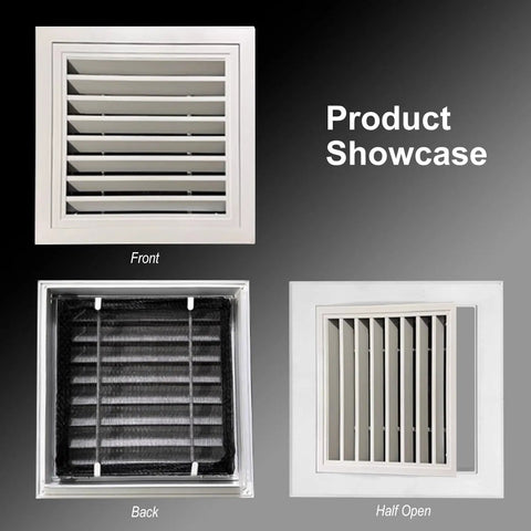 Tough As Nails Aluminum Alloy Access Panel Waterproof Rustproof Utility Door With Clip Lock Half open view showing design and functionality.