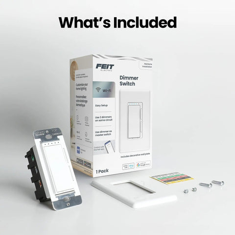 Smart Dimmer Switch With Neutral Wire Required Works With Alexa And Google Assistant 2.4GHz WiFi Replaces Single Pole Or 3 Way