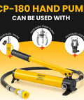 CP-180 Hand Operated Hydraulic Pump for Lifting and Pressing, Manual Hydraulic Pump With 400cc Oil Capacity, High Pressure Up To 600 Kg Per Sq Cm