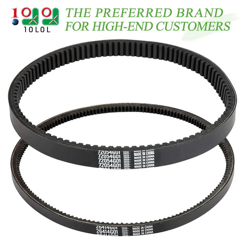Drive and Starter Belt Kit for EZGO Gas Golf Carts 1994 and Newer, Fits TXT Medalist Workhorse with 295cc or 350cc Robin Engines