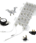 Samsung Dryer Heating Element Replacement Kit with thermostat, thermistor, fuses in stainless build for efficient drying