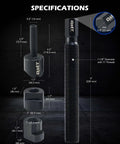 Specifications of Dual Wheel Separator Tool Kit For Stuck Dually Wheels 4-Piece Wheel Hub Removal Set dimensions.