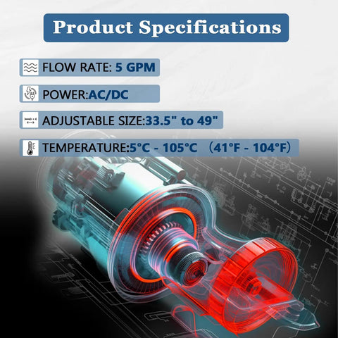 High Octane Dual Power 120V And 12V Electric Drum Pump For 55 Gallon Barrels Transfer Gas Fuel Oil specifications flow rate and size