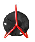 Red Steel Frame Cable Reel With Plastic Drum 300ft Capacity For 6mm Cable Heavy Duty Cable Management Tool For Pros And DIYers Durable Construction For Long Lasting Performance, front view