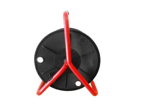 Red Steel Frame Cable Reel With Plastic Drum 300ft Capacity For 6mm Cable Heavy Duty Cable Management Tool For Pros And DIYers Durable Construction For Long Lasting Performance, front view