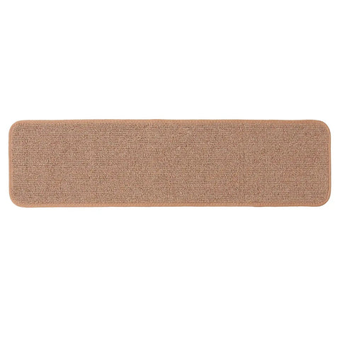 No Slip Carpet Stair Treads Set Of 15 Pebble Beige 8 Inches By 30 Inches With Skid Resistant Rubber Backing For Safe Steps Easy Install