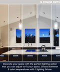 5 color options displayed for 12 Pack 4 Inch Square Led Recessed Light Fixtures With Solid J Box 5 Cct Tunable 2 Hour Fire Rated 15W 1000 Lumen Fully Dimmable Ic Wet Rated Etl Bronze Trim Built Tight Big Time Brightness.