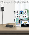 5.8V Replacement Beefy Charger For Karaoke Machine Power Adapter Compatible With SML385 SML625BTBK IN-385W IN-385 BT And More Lightweight Charging Cord For Portable Karaoke Systems connected to karaoke setup