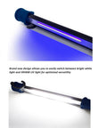Rechargeable Portable COB LED And UV Work Light With 1000 Lumens USB C Cordless Drop Light showing UV 395 nm setting