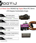 MG90D 4 Pack 9G Digital Micro Servo With Full Metal Gears product specifications and features display
