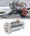 4 Pack Lock Cores Replacement For Thule Rack Core Key Cylinder near SUV with bikes on roof rack by lake