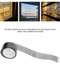 Mesh Screen Repair Tape Self Adhesive For Quick Window And Door Fixes 2 m long 50 mm wide roll shown with screen application.