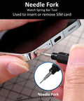Premium Watch Band Tool Kit For Easy Removal And Installation Of Spring Bar Pins, Stainless Steel Fork Tool used for SIM card insertion