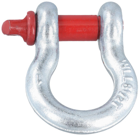Two Pack 1 Inch D Ring Shackles Heavy Duty Bow Shackles With Screw Pin Eight And A Half Ton Working Load Limit Tow Shackles