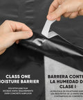 Moisture Barricade Underlayment Film for Vinyl Laminate SPC and Engineered Wood Floors 6 Mil Thick Polyethylene Vapor Barrier.