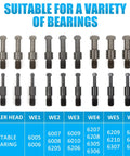 21 In 1 Bearing Puller Set For Quick Bearing Disassembly And Removal Includes 6 Size Inner Hole Extractors In Red Steel
