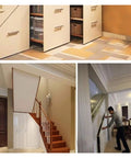 Heavy Duty 14 Inch Drawer Slides With Lock Full Extension Smooth Glide Runners installed in modern cabinet space.