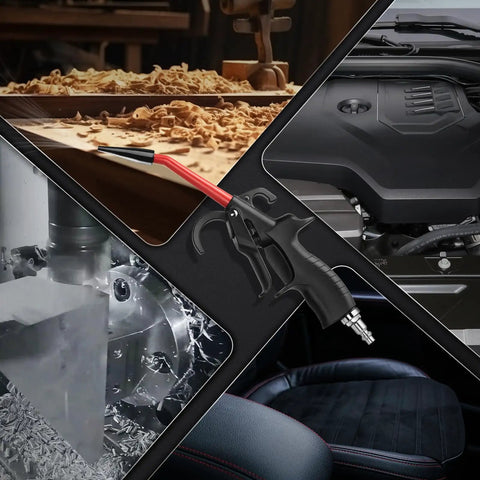 Heavy Duty 290 Max PSI Air Blow Gun For Compressors With Quarter Inch Inlet Angled Nozzle, car detailing, metalwork, woodworking images