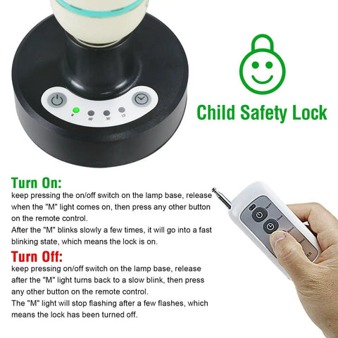 36 Watt UV Sanitizer Lamp With Remote Control Powerful UVC Light For Basement Bedroom Kitchen Office Car 110V Ozone Free