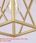 Close-up of metal cage detail on Modern Gold Pendant Light With Metal Cage One Light Adjustable Rods Mini Pendant Fixture.