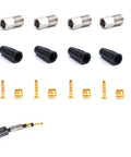 Hydraulic Disc Brake Service Kit With Sleeve Nuts Rubber Covers Brass Olives And Barbed Fittings For One Bike Installation