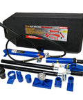 Pro Grade 10 Ton Hydraulic Auto Body Repair Kit With Blow Case, Heavy Duty Steel Build, Handy Pump And Gauge, Accessories