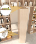 Invisible Door Pivot Hinge System For Hidden Bookcase Doors On Wood Doors And Secret Doors with 660 lb capacity installed view.