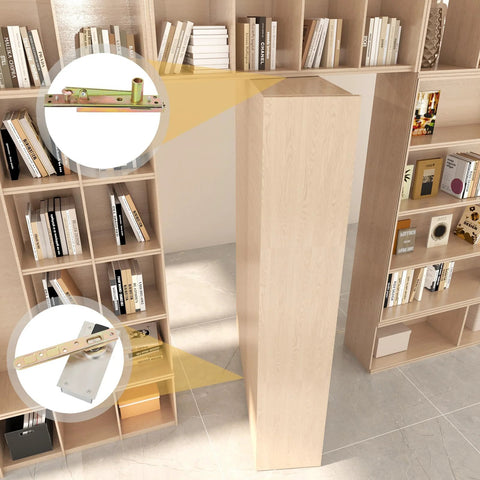Invisible Door Pivot Hinge System For Hidden Bookcase Doors On Wood Doors And Secret Doors with 660 lb capacity installed view.