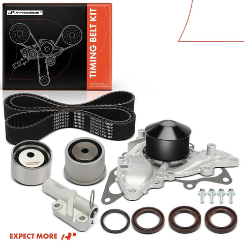 Beefed Up Timing Belt Kit With Water Pump For Mitsubishi Diamante 2000 To 2003 V6 3.5L Eclipse 2006 To 2012 V6 3.8L