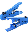 Two Pack Tough As Nails Wire Strippers For Thick Wires With Adjustable Blade For 8 To 16 AWG Cables Cutter Included, Blue Handles