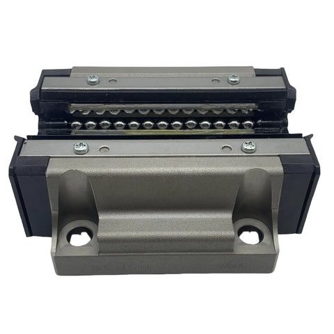 New HSR35LB Linear Guide Block Bearings Rails Carriage for CNC Machines and 3D Printers, stainless steel, top view